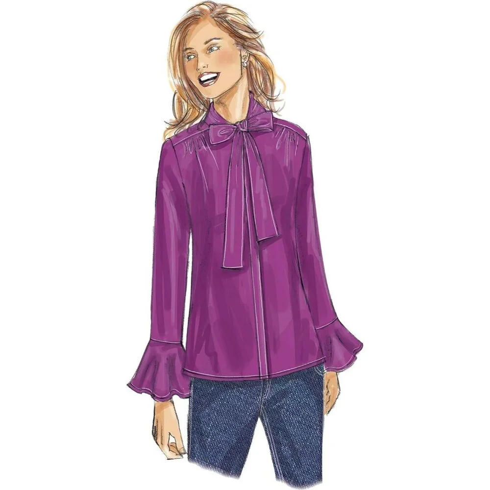 Butterick Sewing Pattern 6488 Shirt Blouse‎ Misses Size 6-14